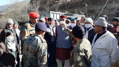 Uttarakhand floodsNews : मुख्यमंत्री रावत ने की है अफवाह ना फैलाने की अपील, घटनास्थल पहुंच ले रहे हैं हालत का जायजा