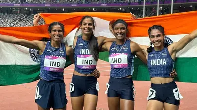 Asian Games: महिलाओं की 4×400 मीटर रिले में भारत ने रजत पदक जीता
