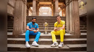 IND VS AUS FINAL मैच से पहले किया गया प्री-मैच फोटोशूट