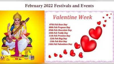 February 2022 Festivals and Events Calendar: बसंत पंचमी से लेकर वैलेंटाइन डे, फरवरी में हैं ये व्रत त्योहार