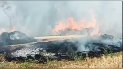 दो प्रखंडो में अगलगी से लाखों का नुकसान, खलिहान में आग लगने से 500 बोझा फसल जलकर राख