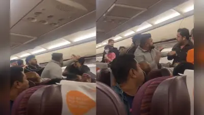 फ्लाइट में यात्रियों के बीच हुई मारपीट का सच आया सामने, सोशल मीडिया पर तेजी से वायरल हो रहा वीडियो