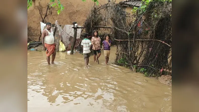 Bihar Flood 2020: हियादपुर गांव में घुसा कोसी का पानी, 46 महादलित परिवार हो गये बेघर