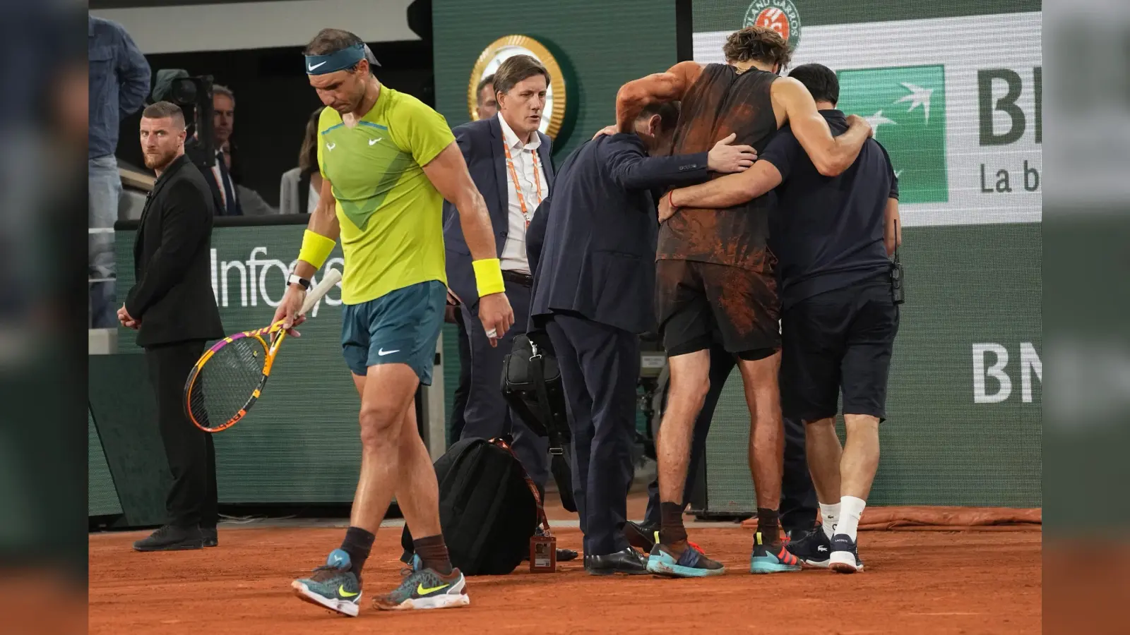 French open 2022: ज्वेरेव चोटिल, राफेल नडाल फाइनल में पहुंचने वाले दूसरे सबसे उम्रदराज खिलाड़ी