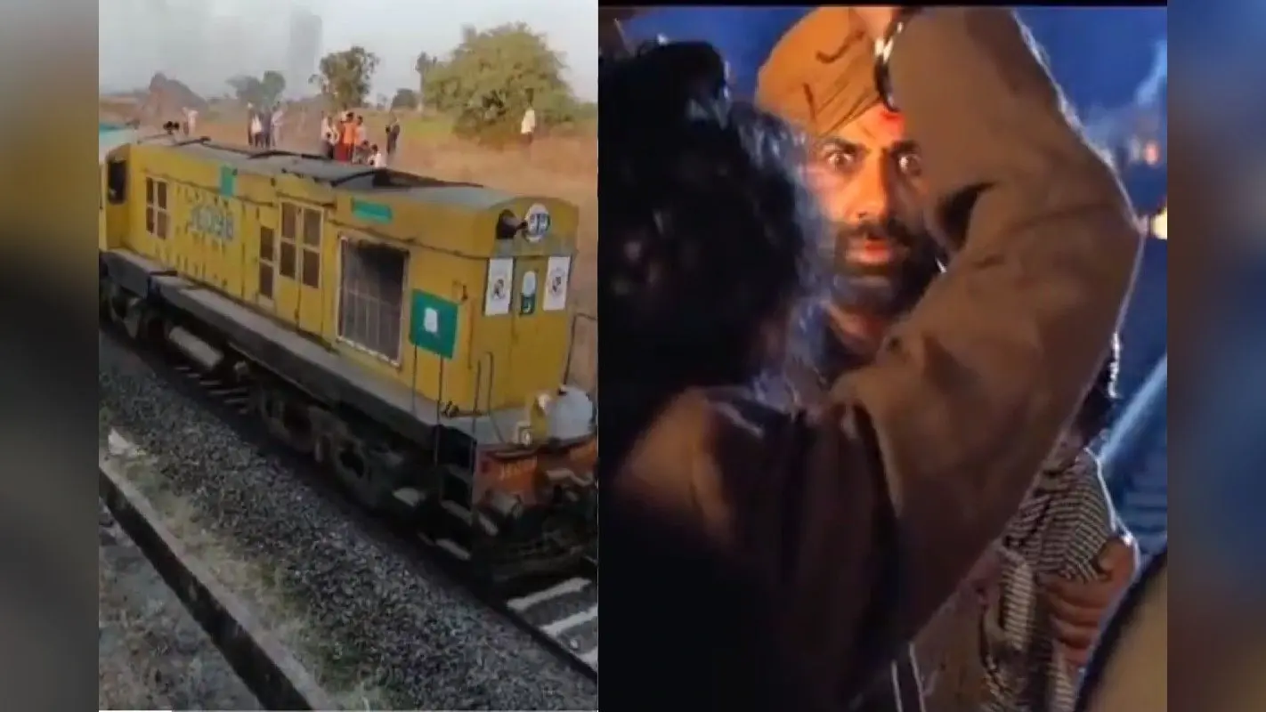 Gadar 2: सनी देओल की फिल्म के सेट से वायरल हुआ ट्रेन वाला वीडियो, जलती गाड़ियों के बीच तारा सिंह ने किया एक्शन