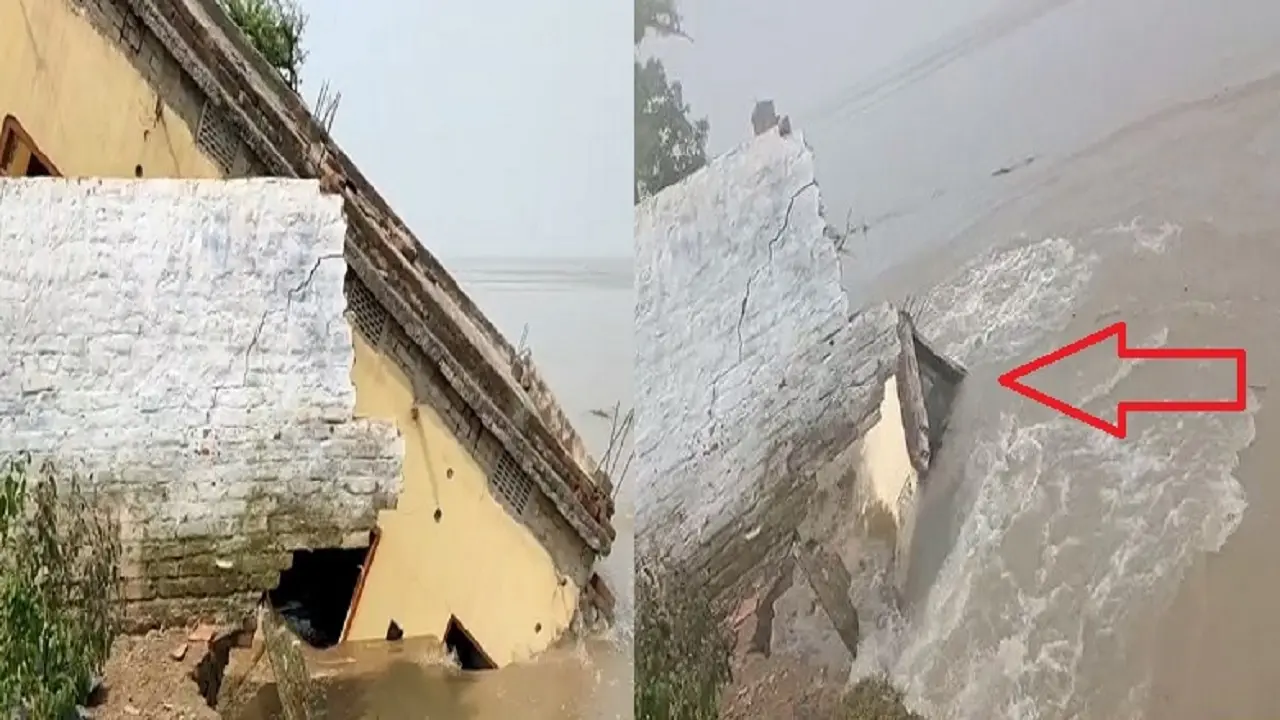 Bihar Flood: भागलपुर में बाढ़ से फिर हाहाकार, कटाव की जद में कई गांव, गंगा में विलीन हो रहे घर-मकान