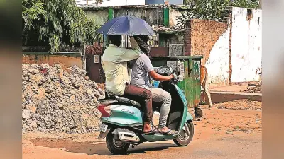 राउरकेला में आसमान से बरस रहे अंगारे,पारा 42 पार, सड़कें सुनसान