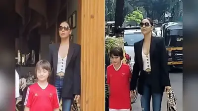 स्टाइलिश लुक में अबराम के साथ लंच डेट पर निकली गौरी खान, मां-बेटे की जोड़ी देख फैंस बोले- SRK कहां है…