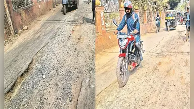 गया की सुंदरता पर धब्बा: पाइपलाइन बिछाने के दौरान की गयी खुदाई, पर नहीं करायी गयी मरम्मत