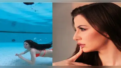 ऑरेंज बिकनी में अंडर वाटर स्वीमिंग करती दिखीं Arbaz Khan की गर्लफ्रेंड Giorgia Andriani