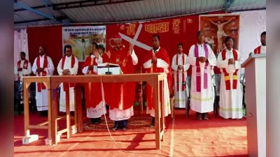 गुड फ्राइडे : यीशु मसीह को क्रूस पर चढ़ाने की घटना को जीवंत देख मसीही विश्वासियों की आंखें हुई नम