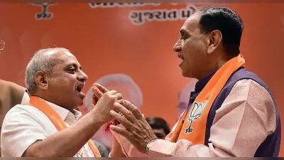 गुजरात चुनाव: मेहसाणा से विधायक नितिन पटेल नहीं लड़ रहे चुनाव, फिर भी रैलियों में उनके नाम का उल्लेख