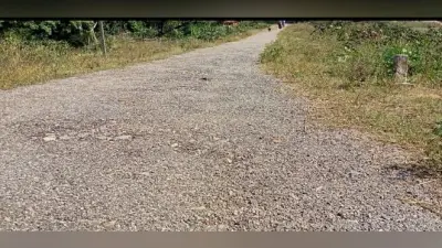 दो वर्षों से अधूरा पड़ा है भंडरा-केरो भाया आकाशी सड़क का निर्माण
