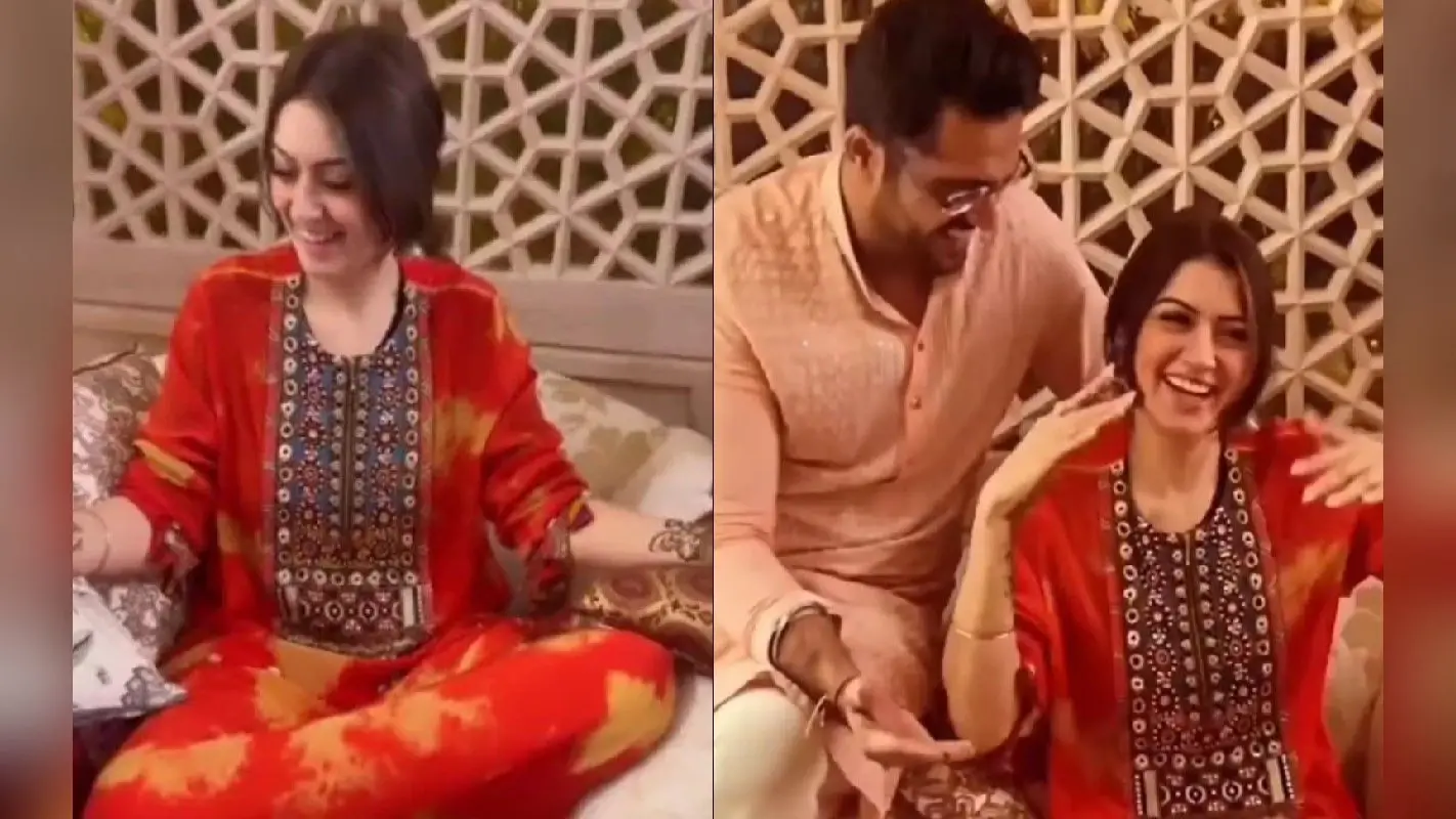 Hansika Motwani mehendi: होनेवाले दूल्हे संग डांस करती नजर आईं हंसिका मोटवानी, VIDEO