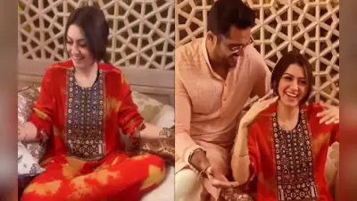 Hansika Motwani mehendi: होनेवाले दूल्हे संग डांस करती नजर आईं हंसिका मोटवानी, VIDEO