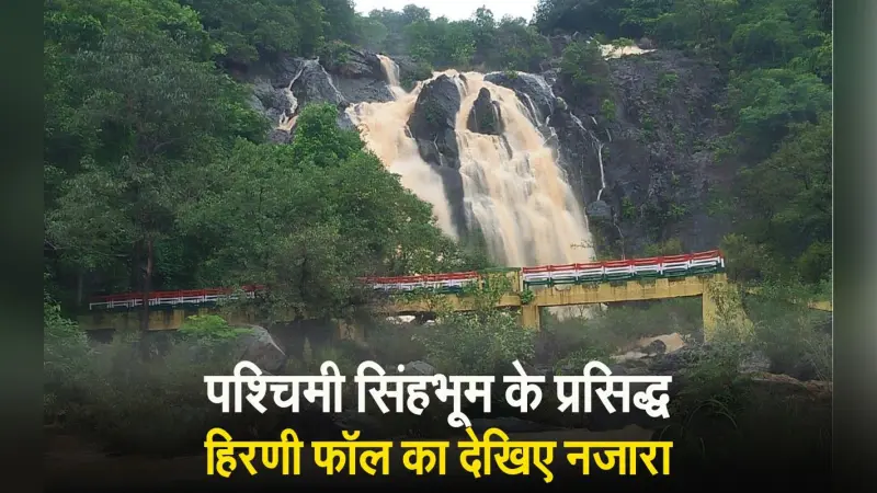 VIDEO: बारिश में हिरणी जलप्रपात का देखिए आकर्षक और रोमांचकारी दृश्य