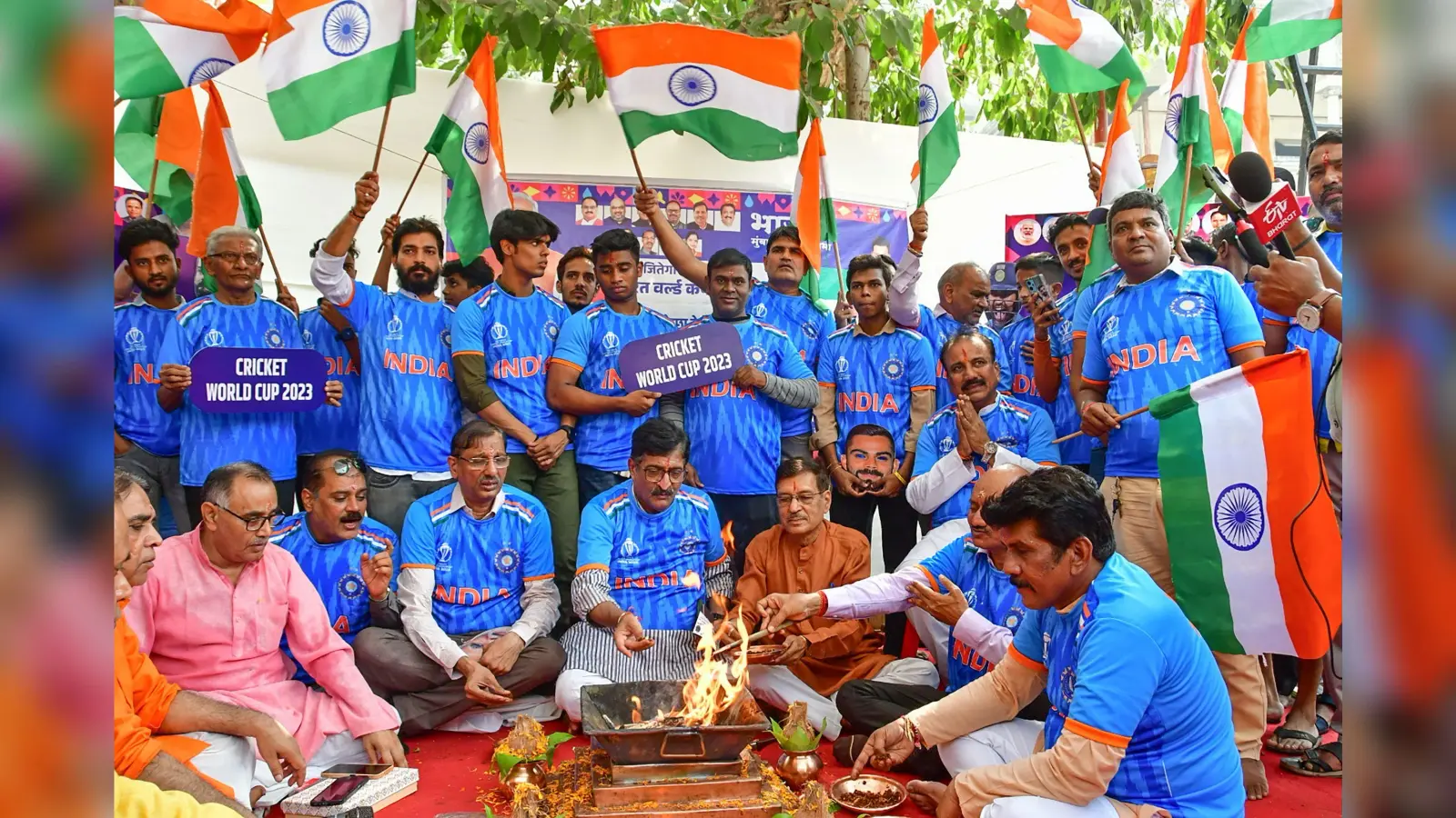 Cricket World Cup 2023: टीम इंडिया को वर्ल्ड चैंपियन बनाने के लिए देशभर में हवन-पूजन, देखें तस्वीरें