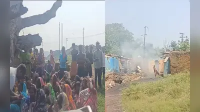 धनबाद में बढ़ रहा गोफ का दायरा, दहशत से लोग खुले आसमान के नीचे रहने को विवश, BCCL के खिलाफ जताया रोष