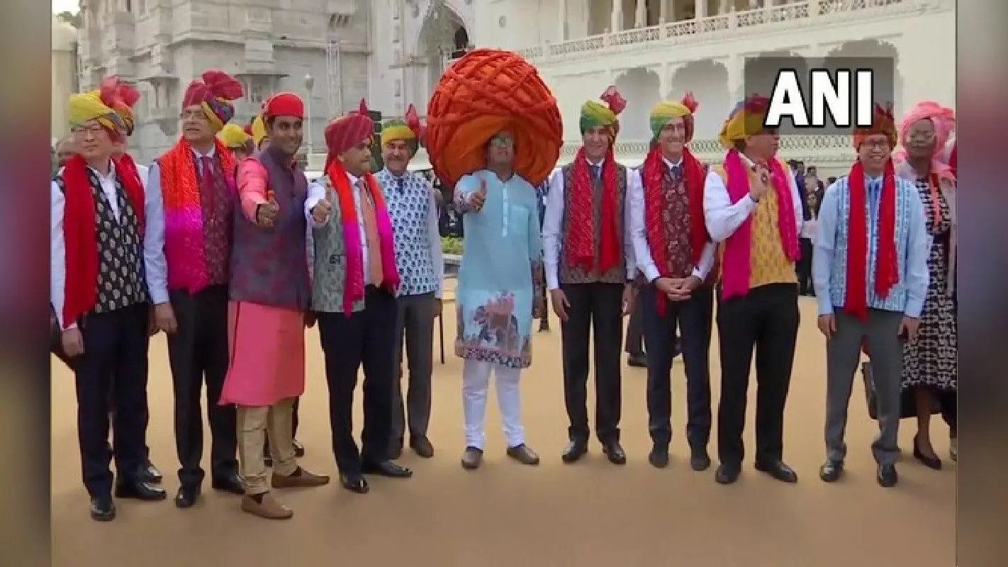 G-20 Meeting: राजस्थानी साफा ने विदेशी मेहमानों का मन मोहा, आकर्षण का केन्द्र बनी पवन व्यास की पगड़ी