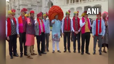 G-20 Meeting: राजस्थानी साफा ने विदेशी मेहमानों का मन मोहा, आकर्षण का केन्द्र बनी पवन व्यास की पगड़ी