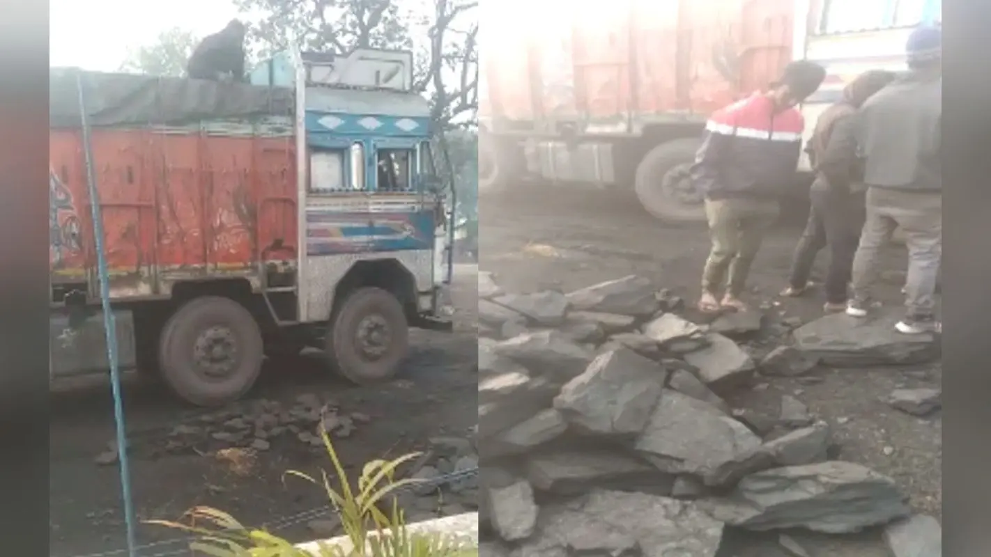 गढ़वा में धड़ल्ले से हो रहा कोयले का काला खेल, ट्रक चालक और बिचौलिये कर रहे लाखों रुपये की हेरफेर