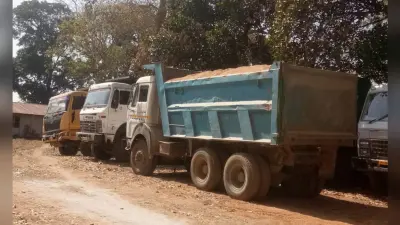 बिहार में NH 27 पर पूरे दिन चली छापेमारी, बालू-गिट्टी लदे 40 से ज्यादा ट्रक जब्त, डेढ़ करोड़ का जुर्माना