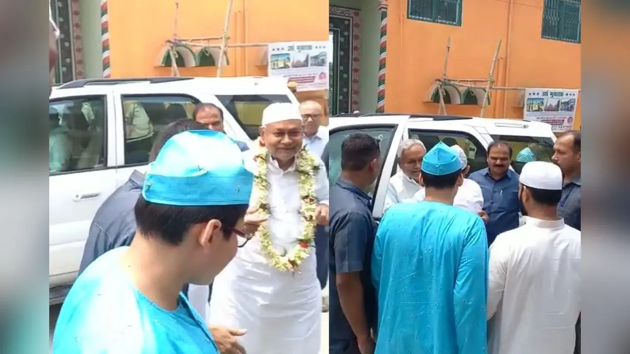 ईद के मौके पर सीएम नीतीश कुमार पहुंचे इमारत शरिया और खानकाह मुजीबिया, भाईचारा एवं खुशहाली की मांगी दुआ