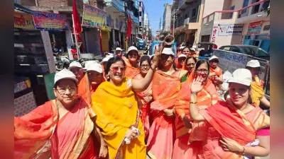 PHOTOS: पलामू में महावीर जयंती पर निकली भव्य शोभायात्रा, आकर्षण का केंद्र रहे चांदी के घोड़े