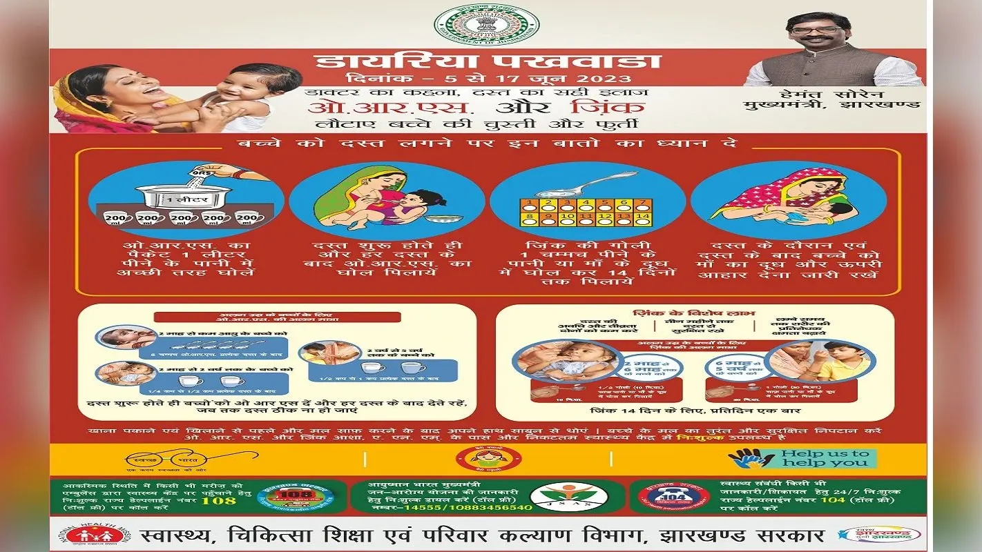 सघन डायरिया नियंत्रण पखवाड़ा: घर-घर जाकर सहिया 0-5 वर्ष के बच्चों को दे रहीं ओआरएस व विटामिन ए की खुराक