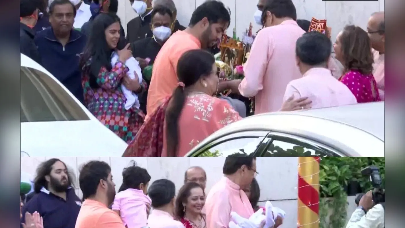 ईशा अंबानी जुड़वां बच्चों के साथ पहुंची मुंबई स्थित घर,बच्चों के लिए राजसी ठाट बाट के इंतजाम, देखे वीडियो