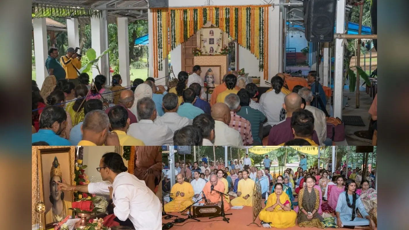 रांची के योगदा आश्रम में हर्षोल्लास के साथ मनी जन्माष्टमी, सामूहिक ध्यान के बाद भक्ति की गंगा में लगायी डुबकी