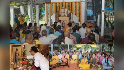 रांची के योगदा आश्रम में हर्षोल्लास के साथ मनी जन्माष्टमी, सामूहिक ध्यान के बाद भक्ति की गंगा में लगायी डुबकी