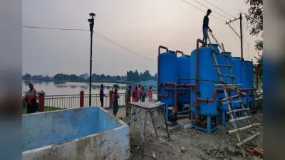 रांची के बड़ा तालाब को अब गंदे पानी से मिलेगी मुक्ति, 8.20 करोड़ से बने एसटीपी का हुआ ट्रायल