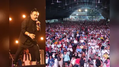 सूफी गायक कैलाश खेर के गीतों पर झूमा धनबाद, देर रात तक सजी रही महफिल