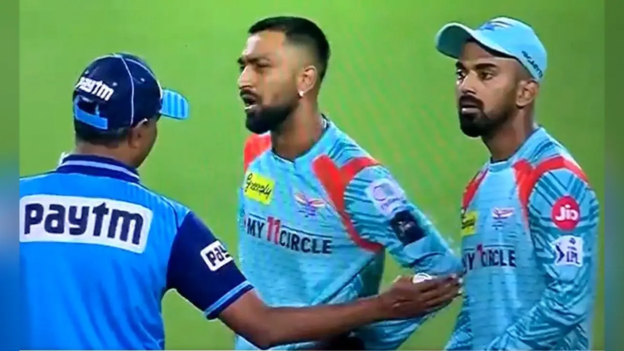 LSG vs RCB, IPL 2022: नो बॉल दिया तो अंपायर से भिड़ गये क्रुणाल पांड्या और केएल राहुल, देखें VIDEO