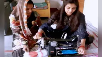 Coronavirus in Bihar : जरूरतमंदों के लिए मास्क बना रही पूर्व विधायक की पत्नी रजनी