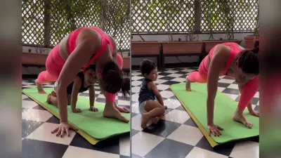 करीना कपूर खान को योगा के लिए मिला क्यूट सा पार्टनर, VIDEO देख फैंस बोले- बेबो ऐसा मोटिवेशन हो तो हम…