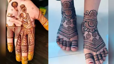 Karwa Chauth Mehndi Design PHOTOS: करवा चौथ पर हाथों पर लगाएं लेटेस्ट डिजाइन के मेहंदी