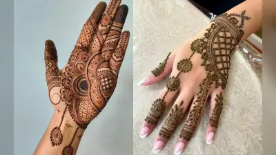 Karwa Chauth Mehndi Designs Live: आसानी से घर पर लगाएं मेहंदी के ये खूबसूरत डिजाइन, देखें Photos, Video