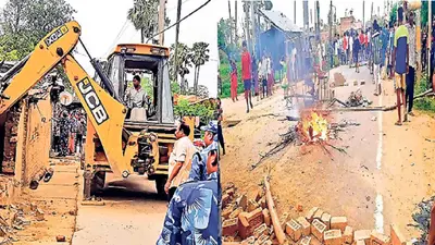 भागलपुर में अतिक्रमण हटाने गई टीम पर दुकानदारों ने ईंट-पत्थरों से किया हमला,जान-बचाकर पीछे हटे निगम कर्मी
