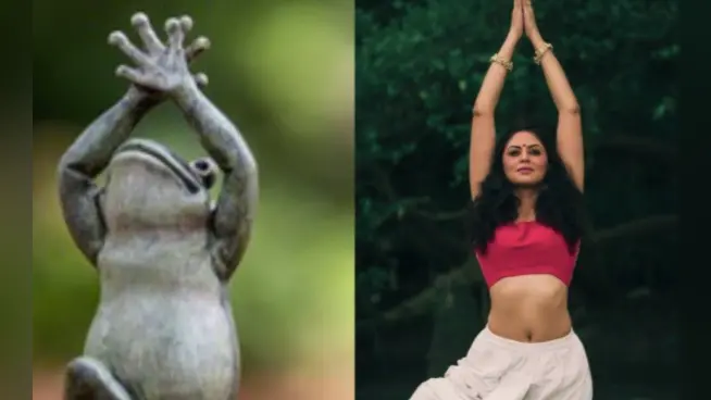 FIR फेम कविता कौशिक ने अनोखे अंदाज में किया योगा, इन जानवरों को कॉपी करती आई नजर, PHOTOS