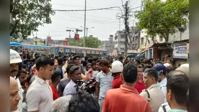 कोलकाता में बच्ची की हत्या को लेकर हंगामे के बाद इलाके की स्थिति शांतिपूर्ण
