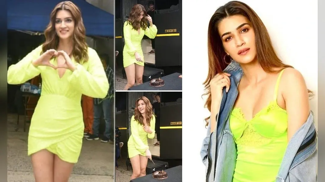 Kriti Sanon ने कुछ ऐसे मनाया अपना जन्मदिन, नियोन कलर के आउटफिट में काटा केक