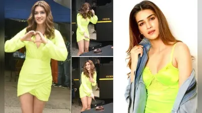 Kriti Sanon ने कुछ ऐसे मनाया अपना जन्मदिन, नियोन कलर के आउटफिट में काटा केक