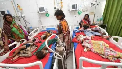 तेज बुखार व चमकी से पीड़ित सात बच्चे भर्ती