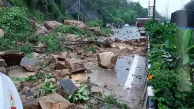 Weather News: हिमाचल में जारी है भूस्खलन, जमीन धंसने से किन्नौर का संपर्क शिमला से टूटा