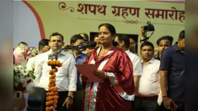 लखनऊ की नई मेयर और पार्षदों ने ली शपथ, सुषमा खर्कवाल बोली- नई सोच के साथ करूंगी काम