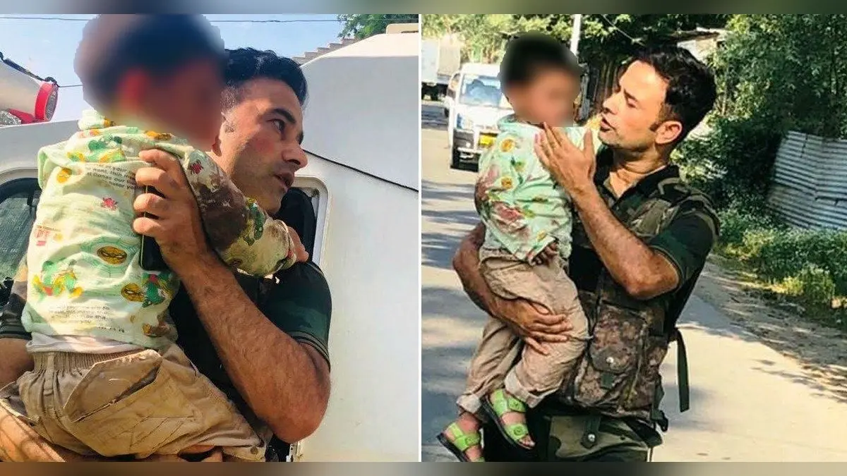 J&K: दादा को आतंकियों ने उतारा मौत के घाट, गोलियों की बौछार के बीच जवान ने मासूम को बचाया
