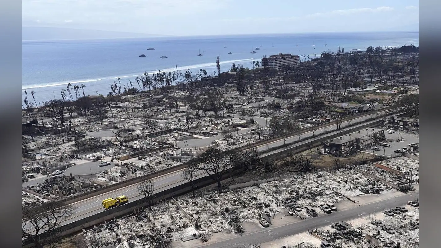 Maui Island Fire: एरियल इमेज से देखें हवाई द्वीप में जंगल की आग ने कैसे मचाई तबाही