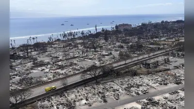 Maui Island Fire: एरियल इमेज से देखें हवाई द्वीप में जंगल की आग ने कैसे मचाई तबाही